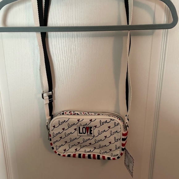 Brighton Handbags - Brighton White and Black Crossbody Bag with Sophisticated Design